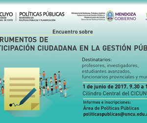 1 de Junio. Jornada ” Instrumentos de participación ciudadana en la gestión pública”