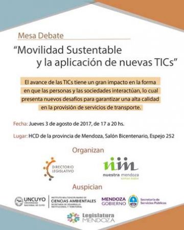 Mesa de Debate sobre Movilidad Sustentable y aplicación de nuevas TIC